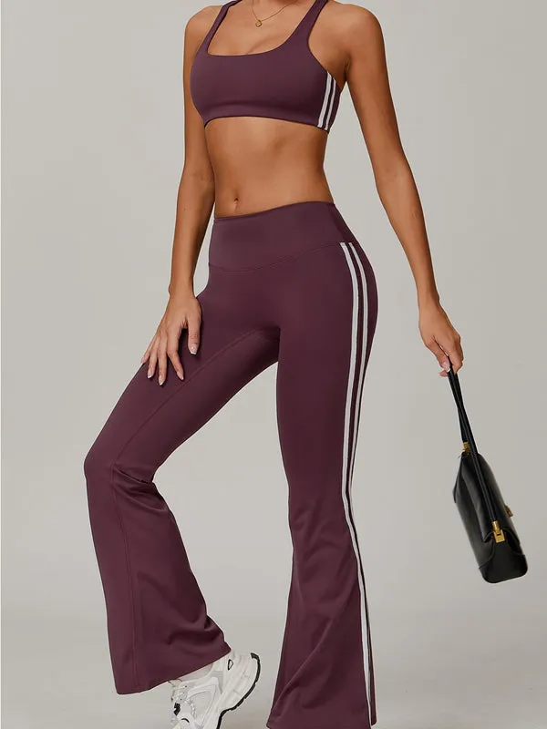 ZASUWA Female Contrast Color Stripes Sports Bras