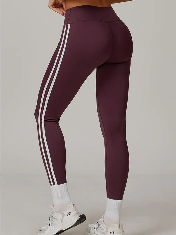 ZASUWA Female Contrast Color Stripes Sports Bras