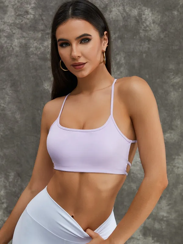 ZASUWA Female Cross Back Hollow Out Tracksuit
