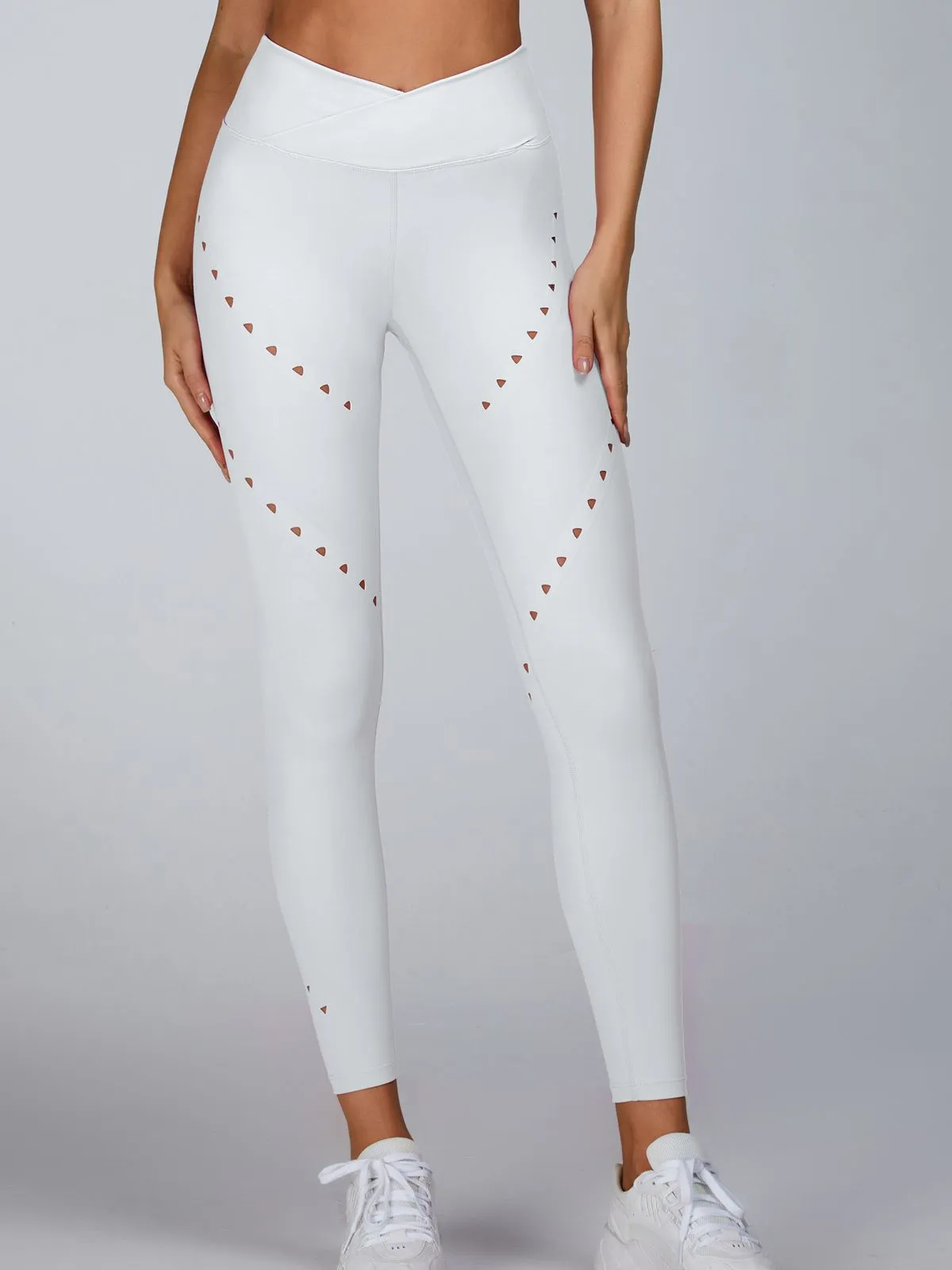 ZASUWA Female Cutout V Shape Waist Leggings