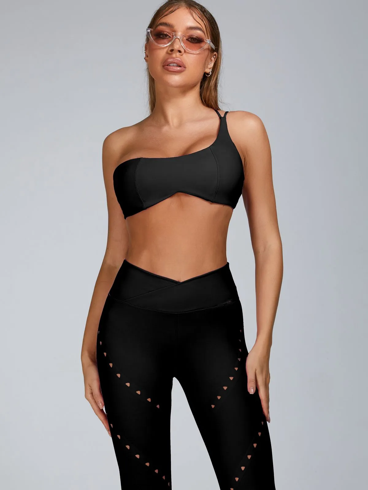 ZASUWA Female Cutout V Shape Waist Leggings