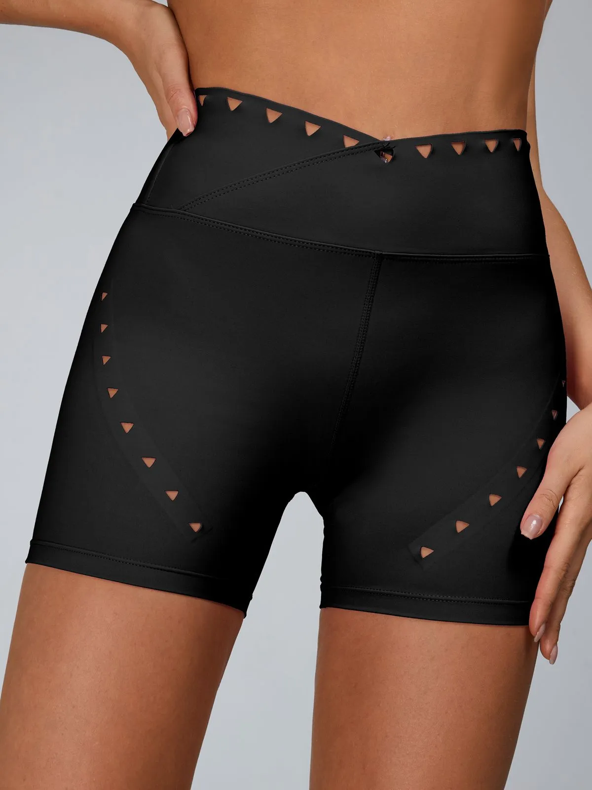ZASUWA Female Cutout V Shape Waist Leggings