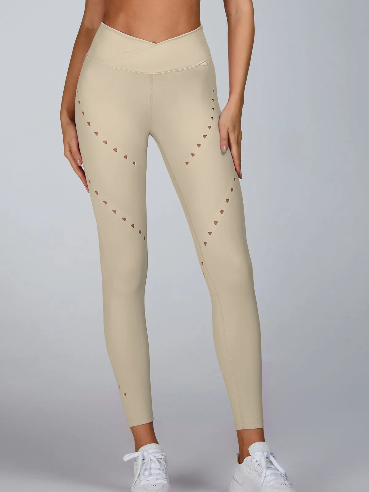 ZASUWA Female Cutout V Shape Waist Leggings