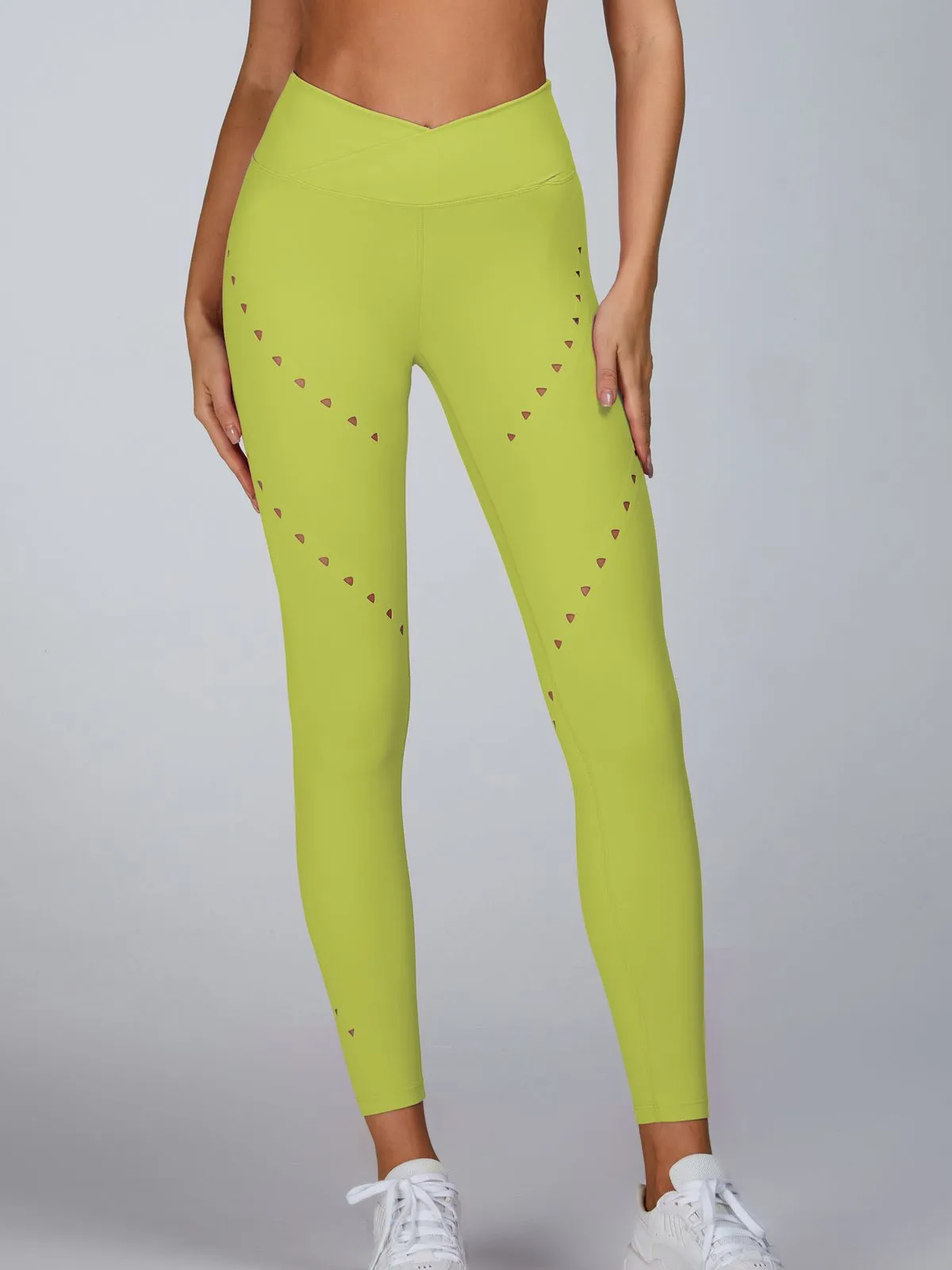 ZASUWA Female Cutout V Shape Waist Leggings