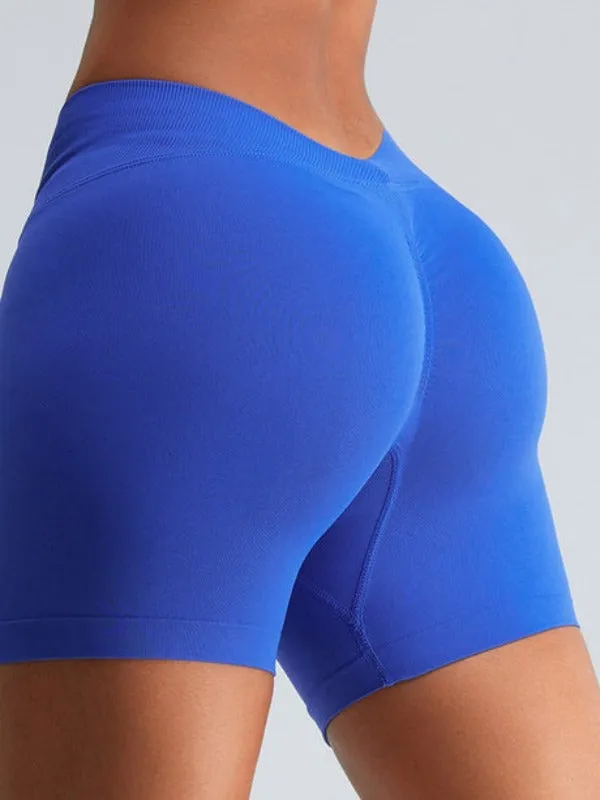 ZASUWA Female Deep V Back Scrunch Bum Leggings