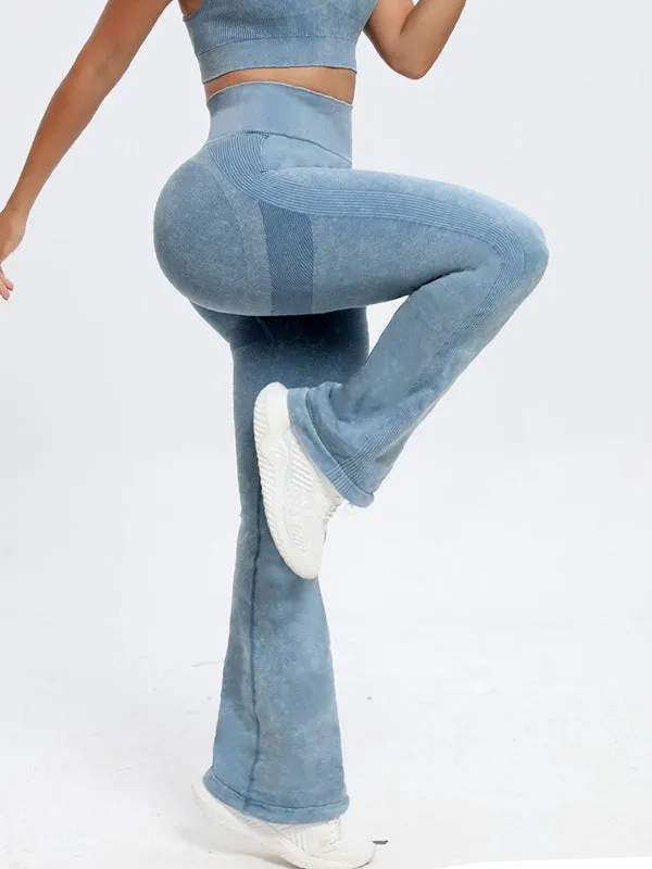 ZASUWA Female Denim Flare High-waisted Leggings