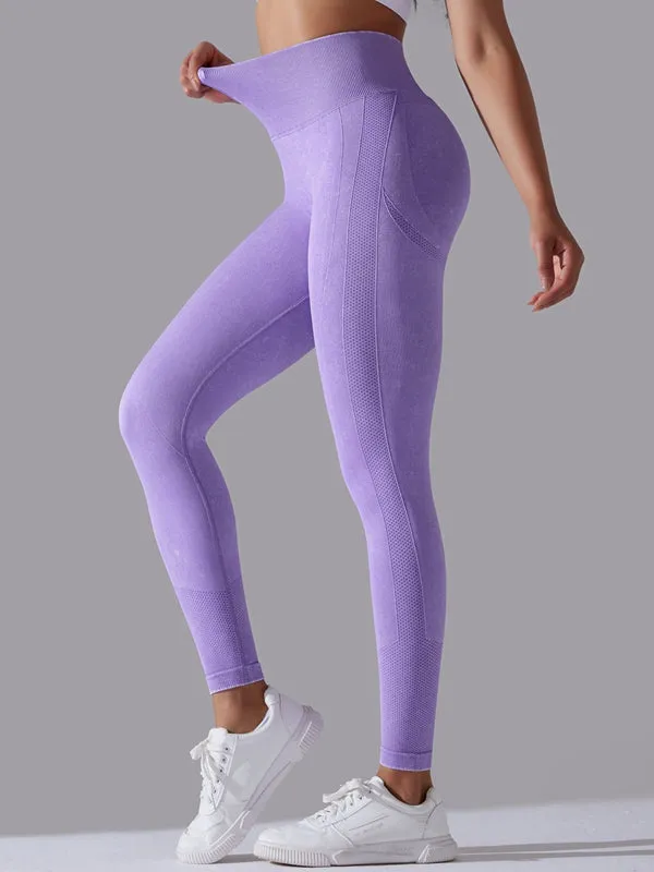 ZASUWA Female Denim Scrunch Bum High-rise Leggings