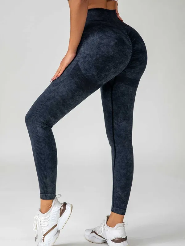 ZASUWA Female Denim Scrunch Bum High-rise Leggings