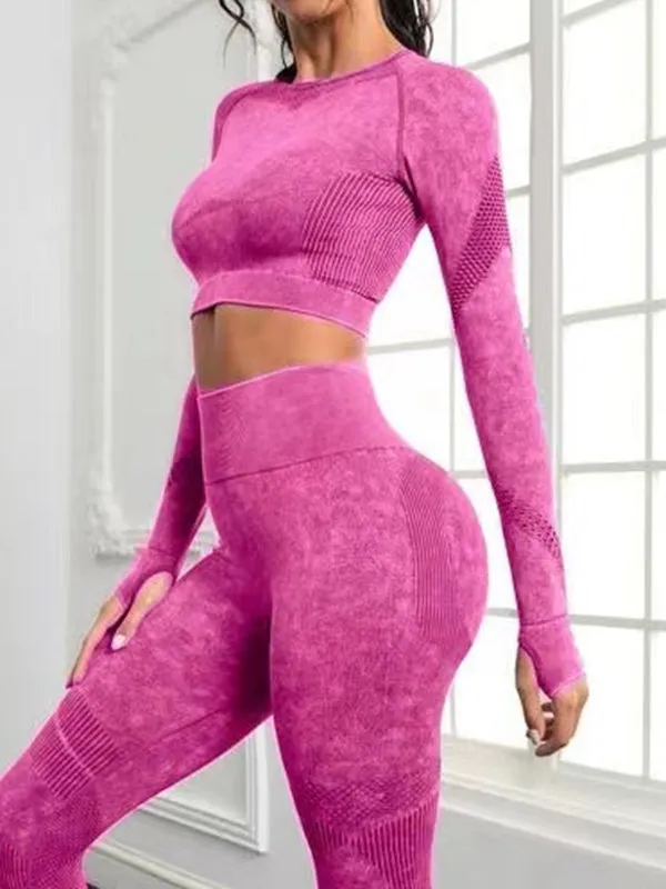 ZASUWA Female Denim Scrunch Bum Thumbhole Tracksuit