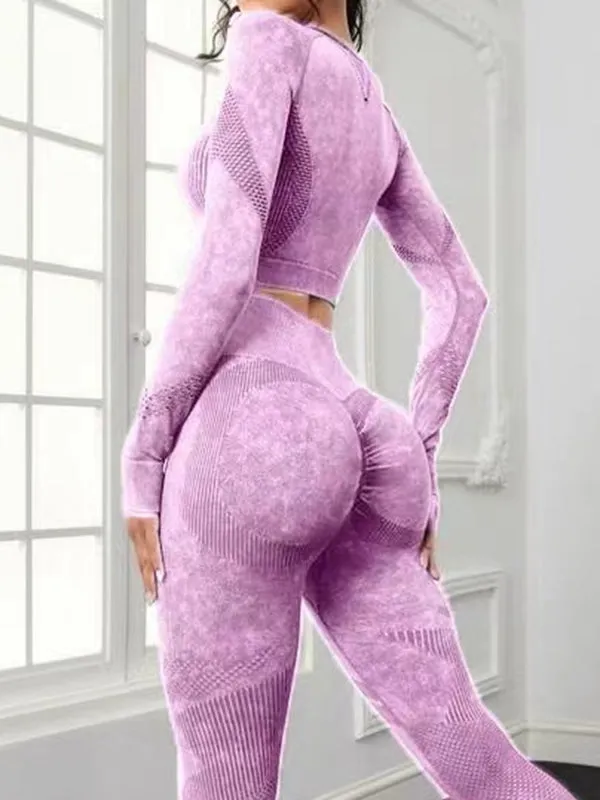 ZASUWA Female Denim Scrunch Bum Thumbhole Tracksuit