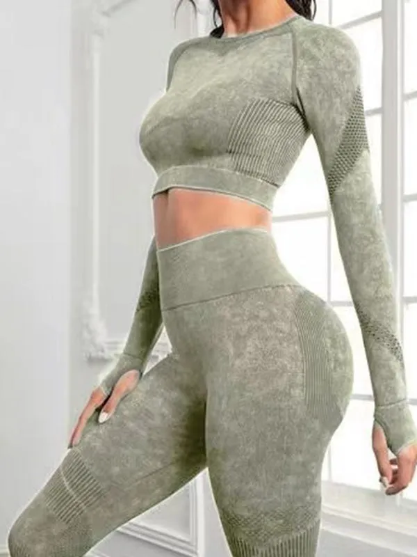 ZASUWA Female Denim Scrunch Bum Thumbhole Tracksuit
