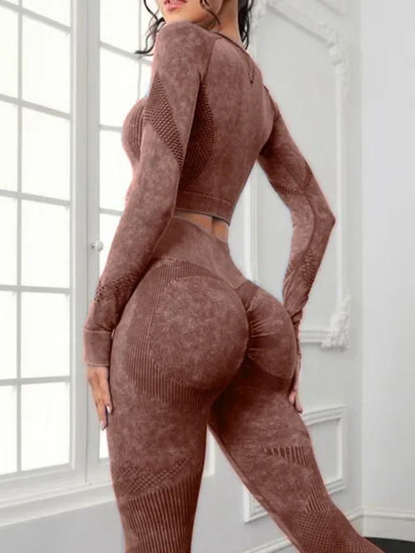 ZASUWA Female Denim Scrunch Bum Thumbhole Tracksuit