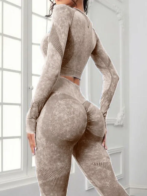 ZASUWA Female Denim Scrunch Bum Thumbhole Tracksuit