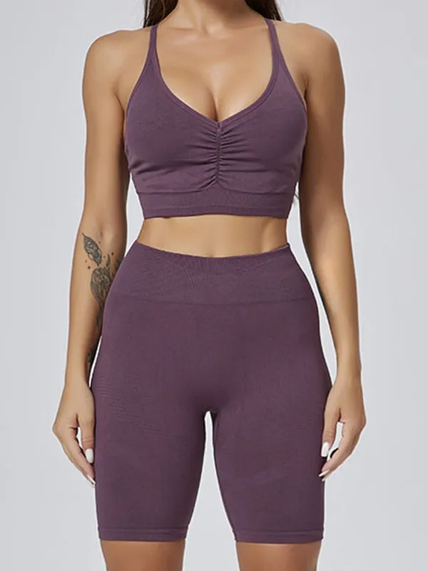ZASUWA Female Elastic Tight Folds Tracksuit