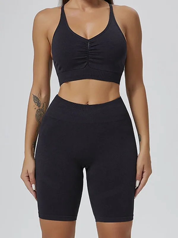 ZASUWA Female Elastic Tight Folds Tracksuit