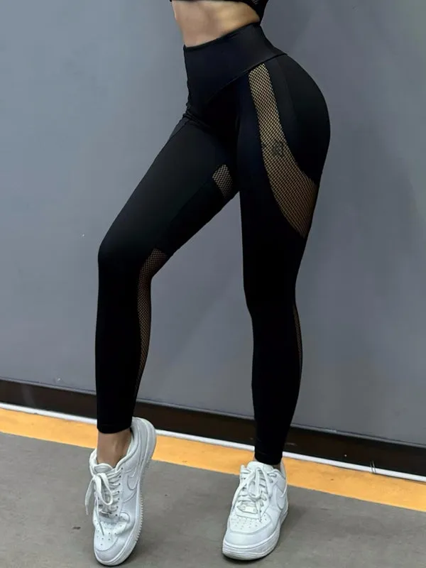 ZASUWA Female Fishnet Scrunch Bum Leggings