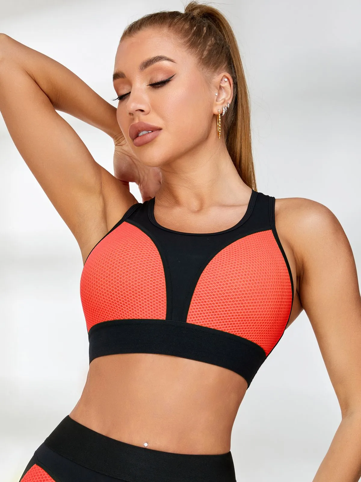 ZASUWA Female Fly Eye PU High-rise Short Tracksuit