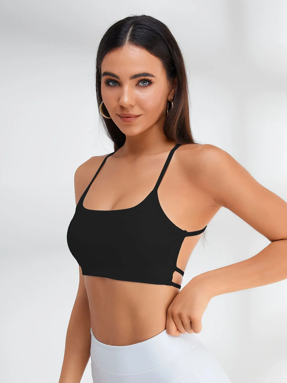 ZASUWA Female Halter Beautify Back Sports Bras
