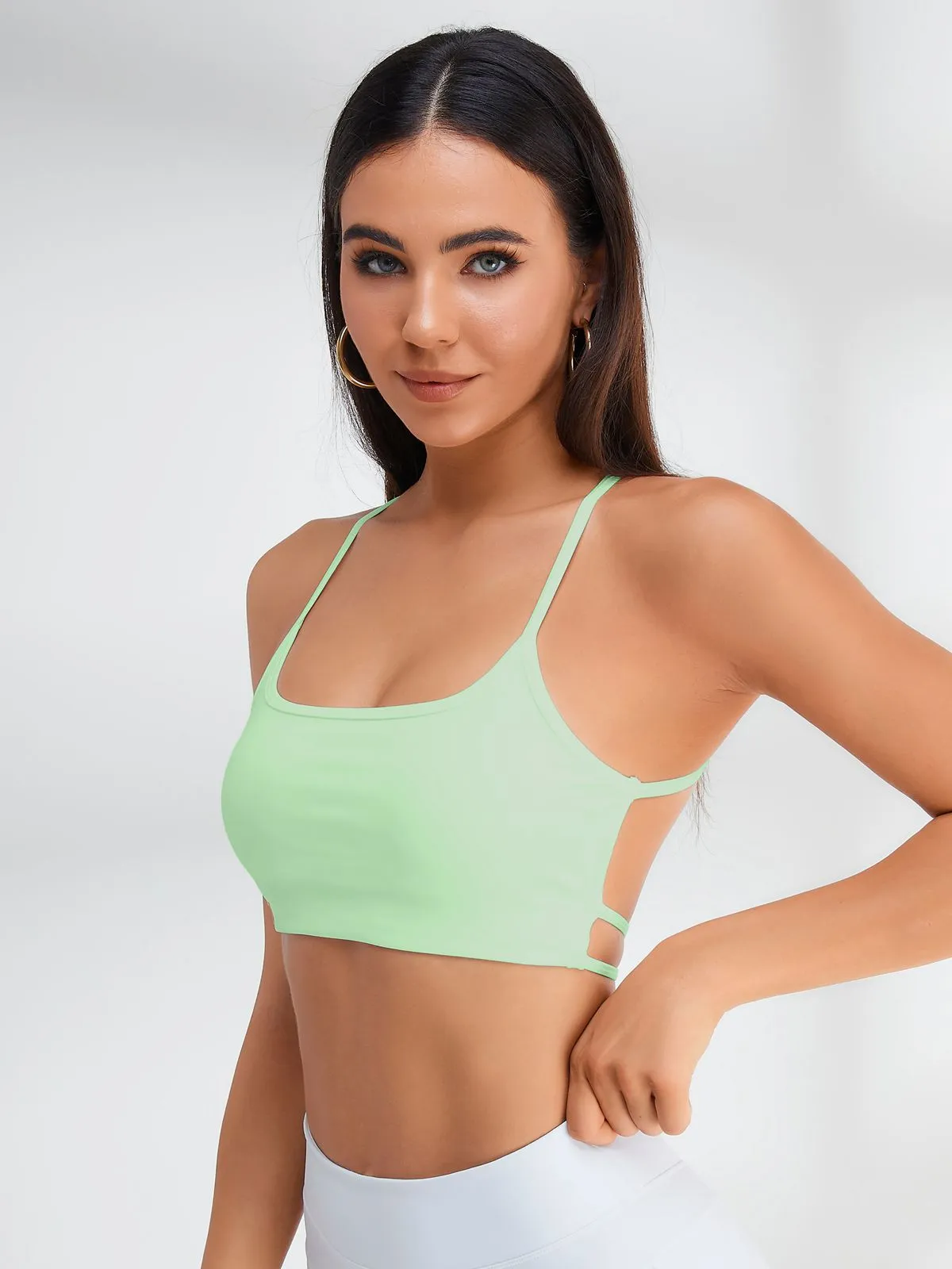 ZASUWA Female Halter Beautify Back Sports Bras