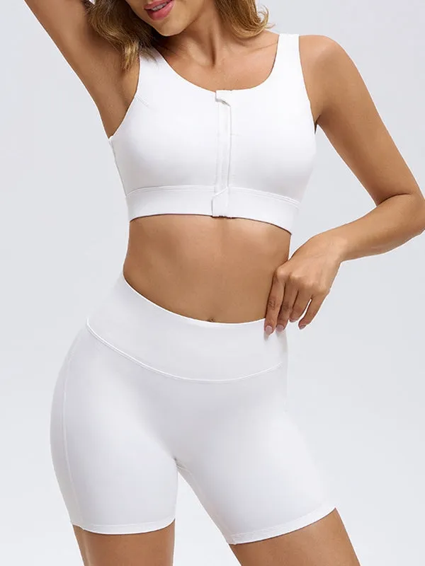 ZASUWA Female Hollow Out Zipper Short Tracksuit