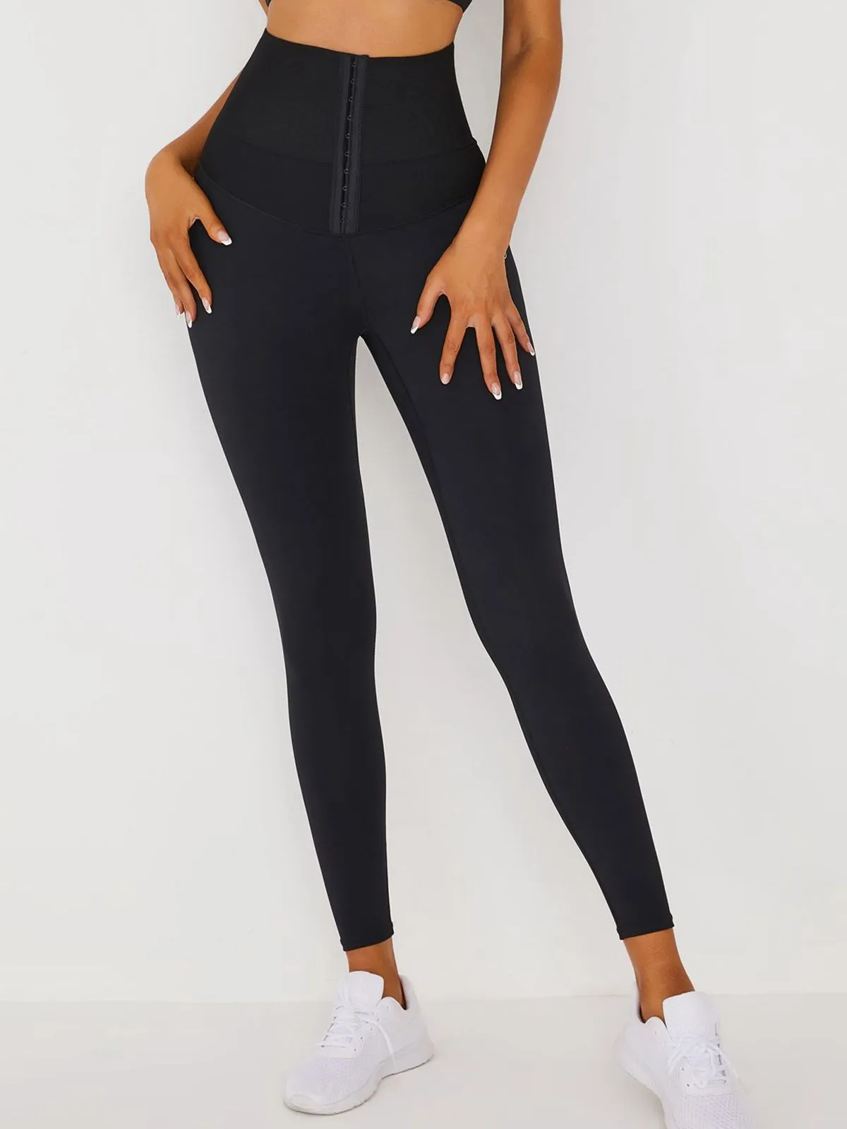 ZASUWA Female HOOKS 3 ROW ZASUWA High Waist Fitness Corset Leggings