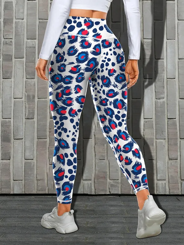 ZASUWA Female Leopard Print High-rise Leggings