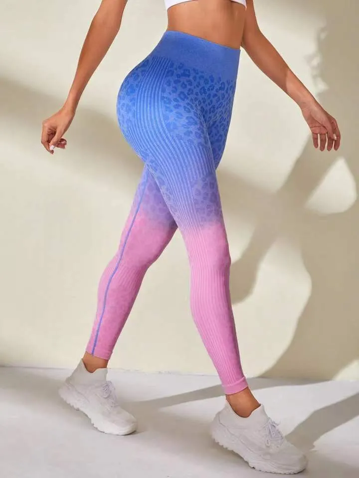ZASUWA Female Leopard Print Quick-dry Booty Leggings