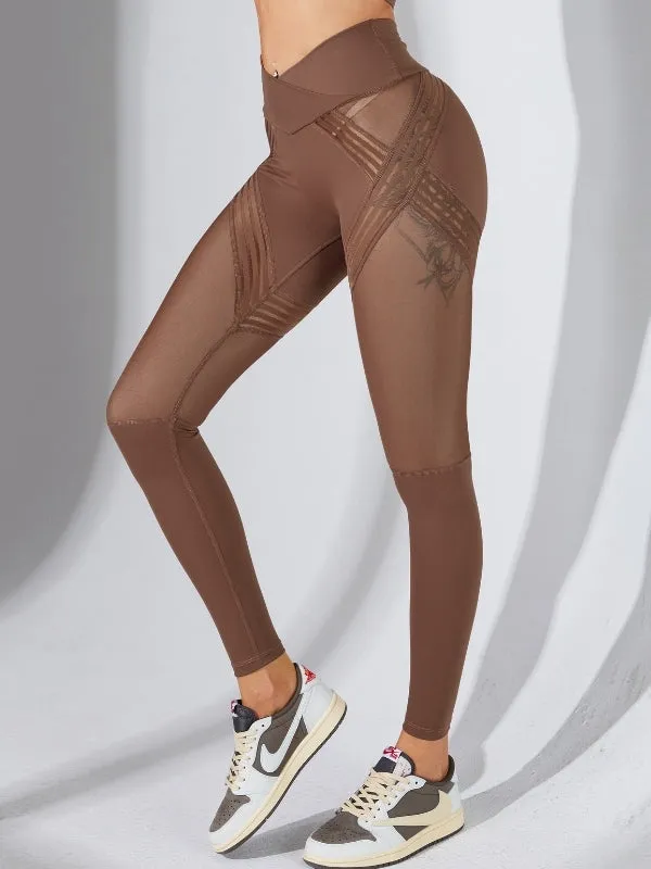 ZASUWA Female Mesh Cross Back Quick Dry Tracksuit