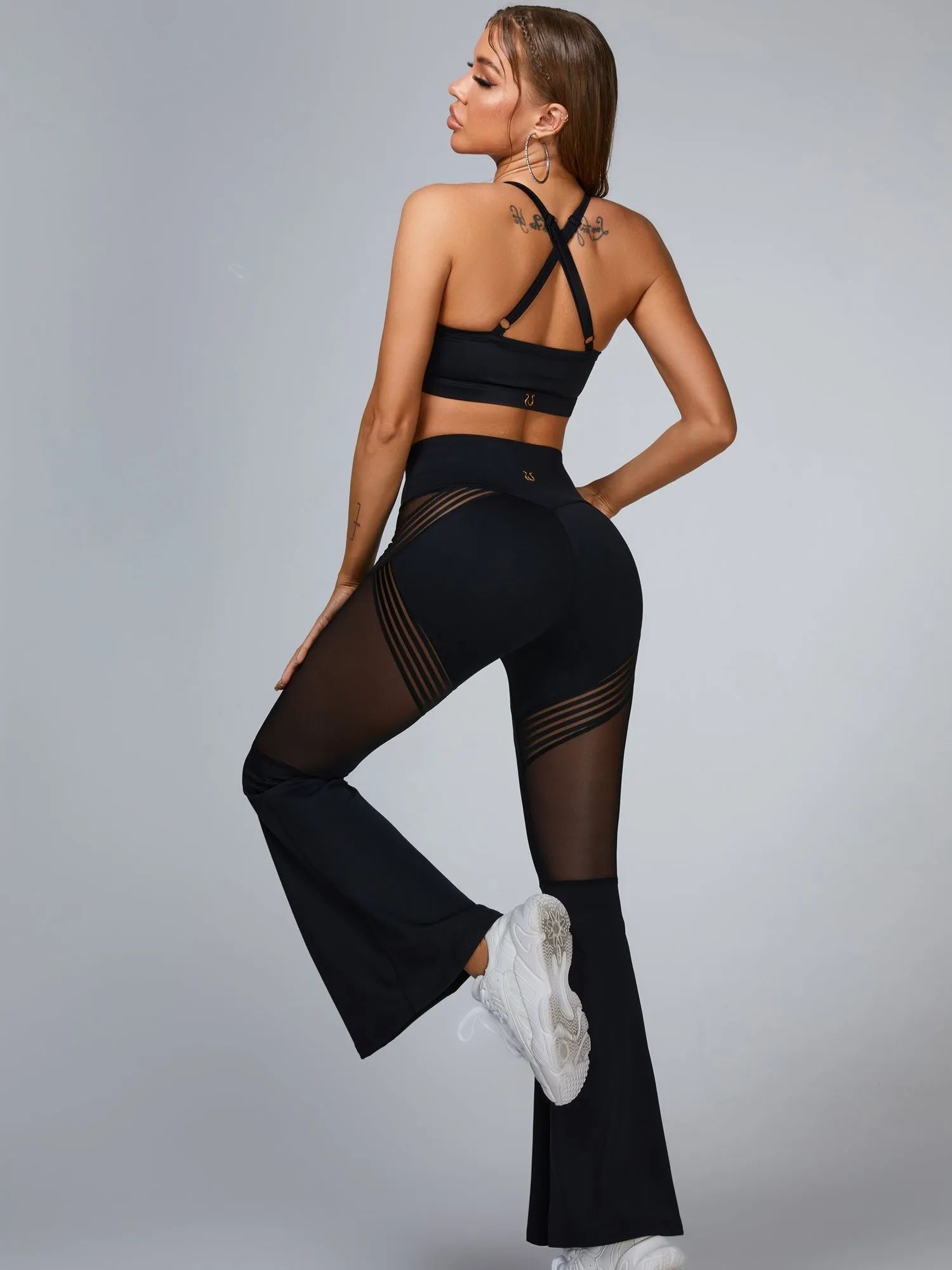 ZASUWA Female Mesh Cross Back Sports Bras