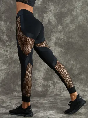 ?ZASUWA Female Net Style Booty Leggings