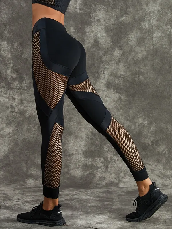 ?ZASUWA Female Net Style Booty Leggings