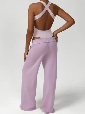 ZASUWA Female Pocket Casual Cross Back Tracksuit