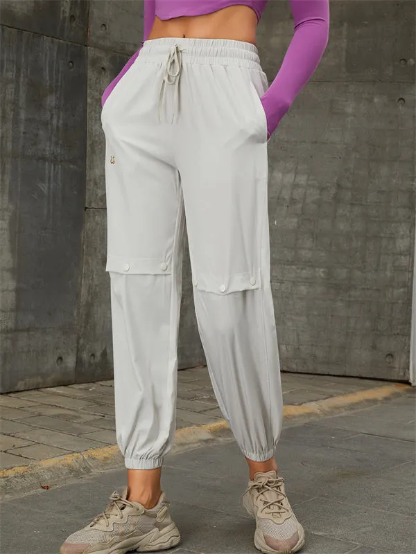 ZASUWA Female Pocket Thumbhole Halter Leggings