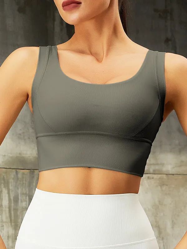 ZASUWA Female Pocket Thumbhole Ribbed High-support Sportswear