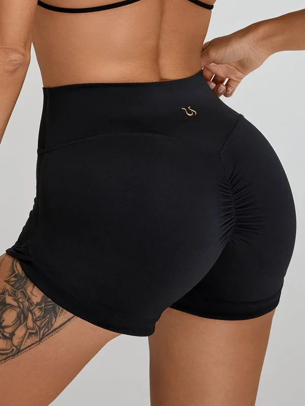 ZASUWA Female Scrunch Bum Cross Back Short Tracksuit