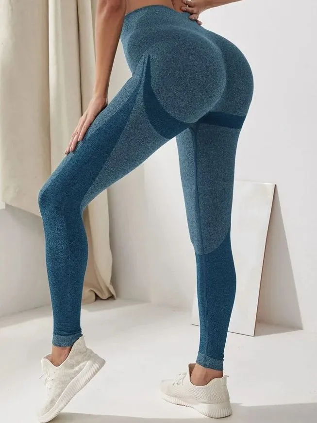 ZASUWA Female Seamless Hip-lift Scrunch Bum Elastic tight Leggings