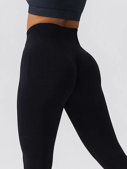 ZASUWA Female Seamless Scrunch Bum Booty Leggings