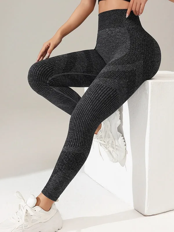 ZASUWA Female Seamless Scrunch Bum Leggings