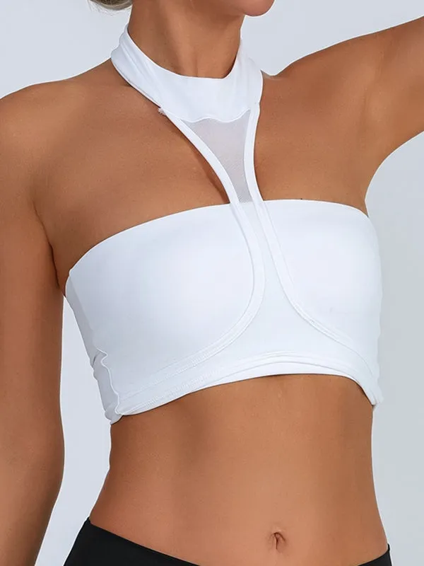 ZASUWA Female Sexy Mesh Backless Quick Dry Sports Bras
