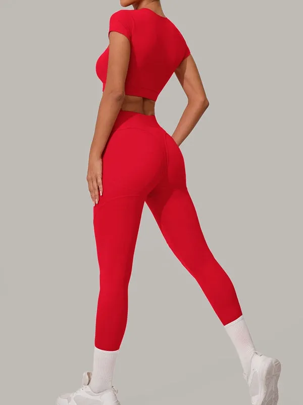 ZASUWA Female Sexy Push-Up High-rise Tracksuit