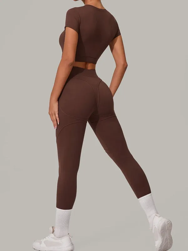 ZASUWA Female Sexy Push-Up High-rise Tracksuit