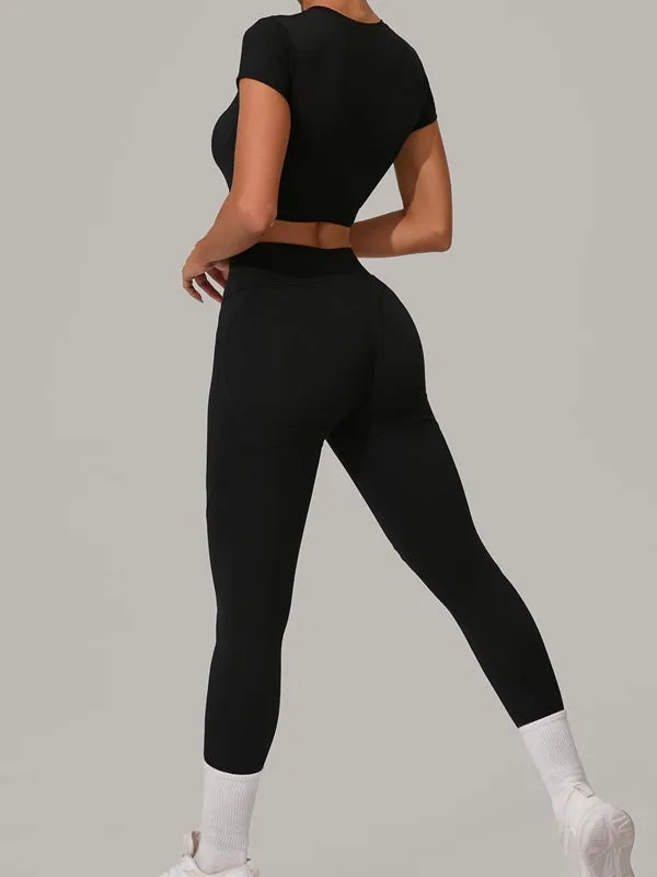 ZASUWA Female Sexy Push-Up High-rise Tracksuit