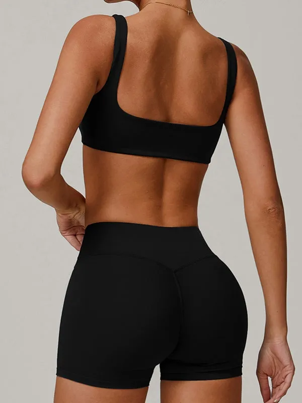 ZASUWA Female Sexy V-shape Waist Flare Backless Tracksuit