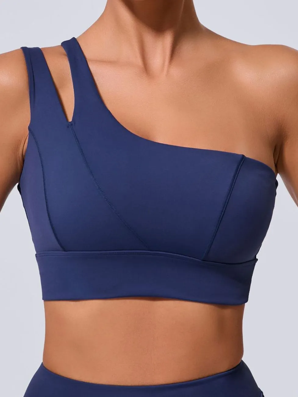 ZASUWA Female Solid Color Tailoring Backless Quick Dry Sports Bras