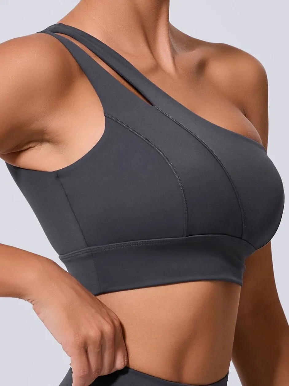 ZASUWA Female Solid Color Tailoring Backless Quick Dry Sports Bras