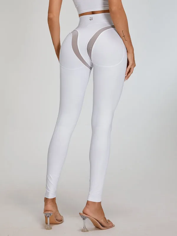 ZASUWA Female Super Sexy Unique Mesh Hip-lift Cross Tracksuit