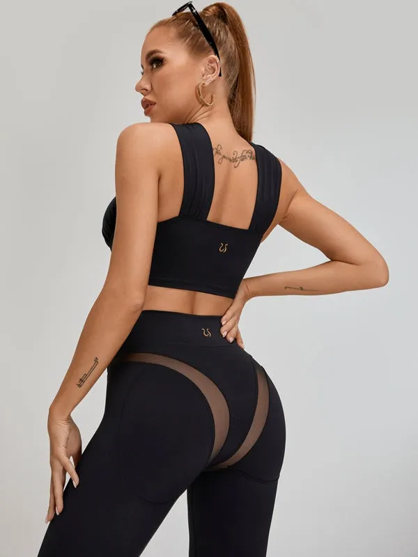 ZASUWA Female Super Sexy Unique Mesh Hip-lift Cross Tracksuit