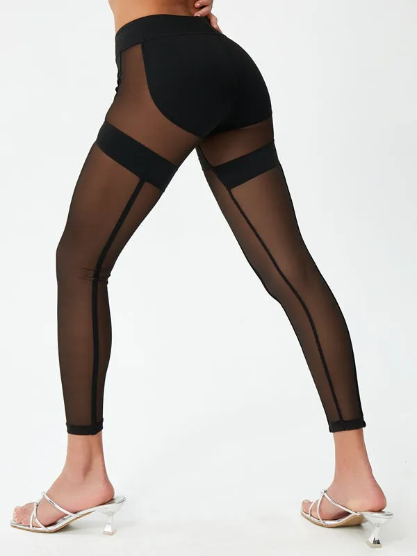 ?ZASUWA Female Super Sexy Unique Mesh Hip-lift Leggings