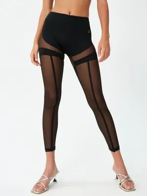 ?ZASUWA Female Super Sexy Unique Mesh Hip-lift Leggings
