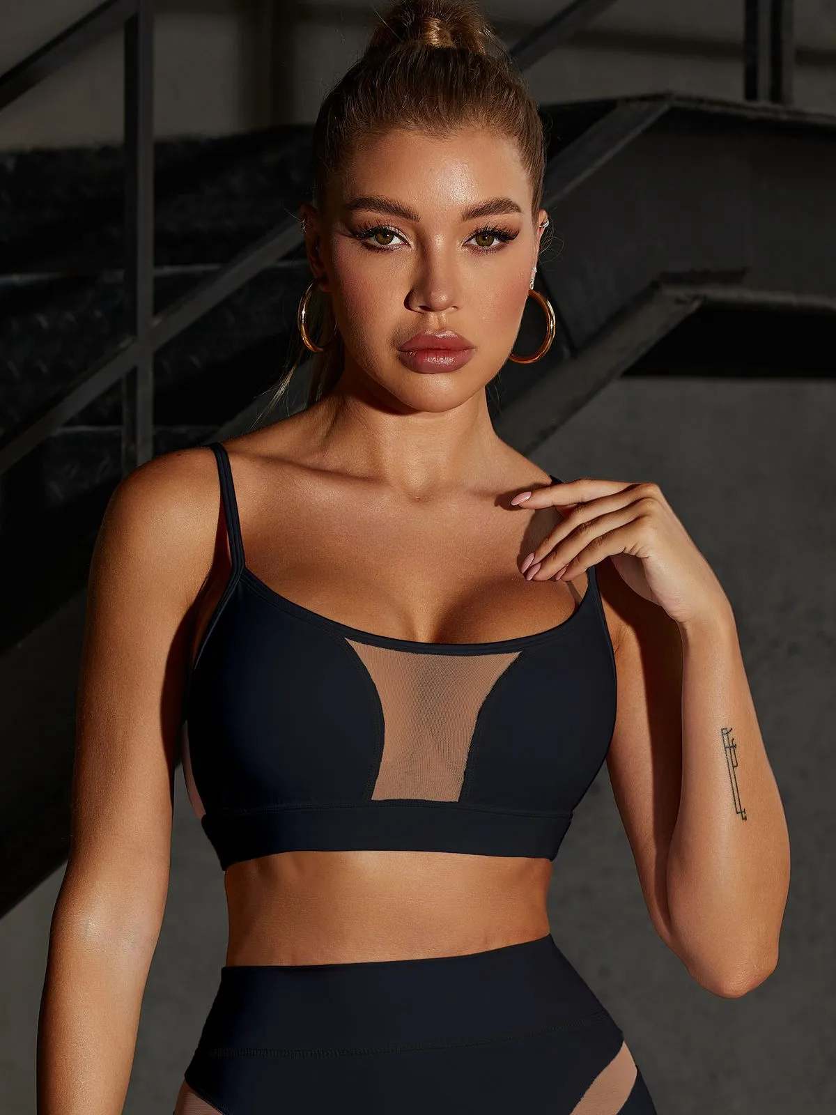 ?ZASUWA Female Super Sexy Unique Mesh Hip-lift Leggings